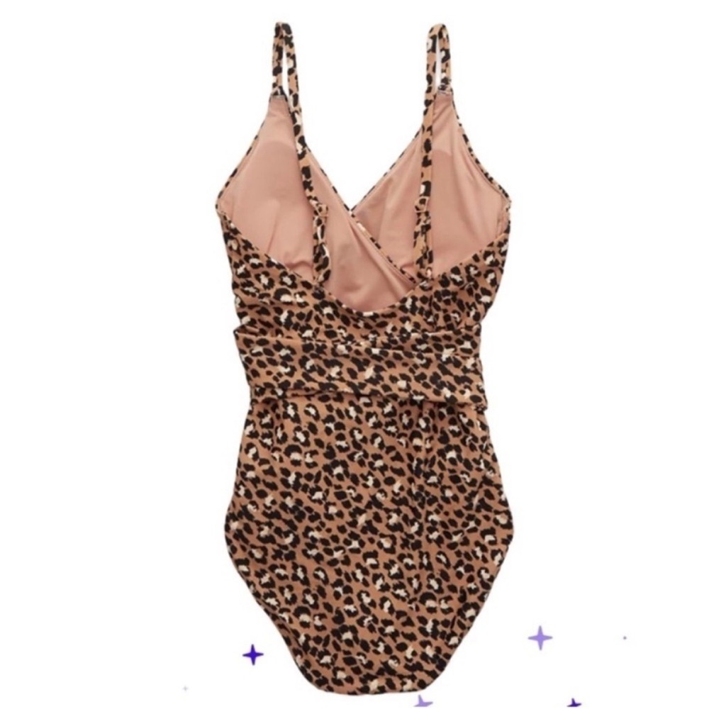 Aerie wrap around leopard one piece - Picture 2 of 9